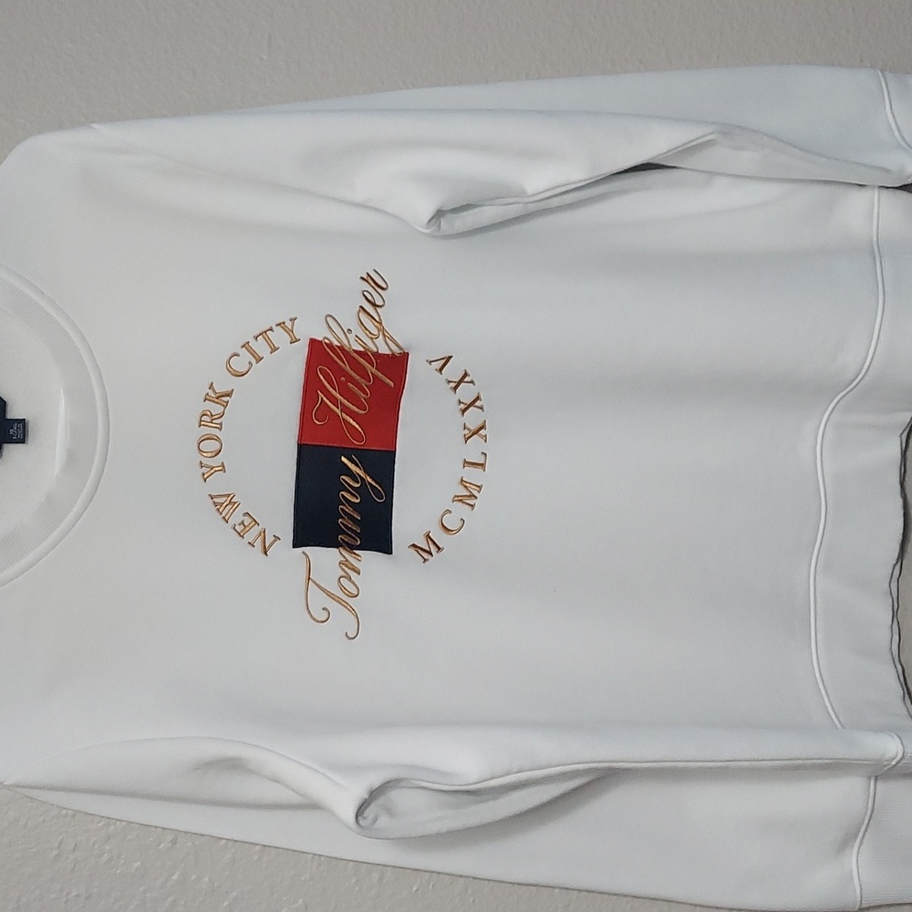 Xl white Tommy Hilfiger sweatshirt